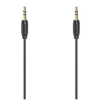 Hama 3.5mm Jack Stereo Cable, Male to Male, Gold-Plated, Ultra-thin, 3 Metre