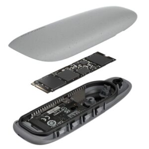 Asus Cobble M.2 PCIe/SATA SSD Caddy, USB 3.2 Gen2 Type-C, IP55 Water & Dust Resistant, Screwless Installation, Black