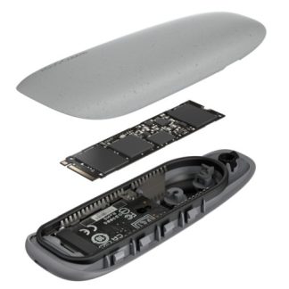 Asus Cobble M.2 PCIe/SATA SSD Caddy, USB 3.2 Gen2 Type-C, IP55 Water & Dust Resistant, Screwless Installation, Black
