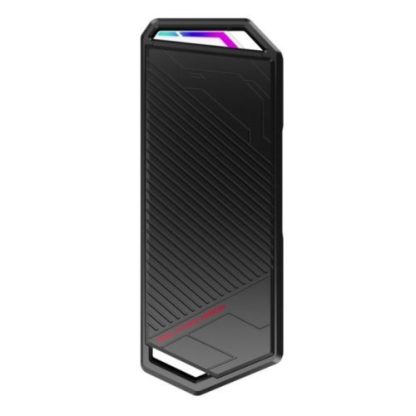 Asus ROG STRIX ARION M.2 NVMe SSD Caddy, USB 3.2 Gen2 Type-C, Aluminium, Thermal Pads, RGB Lighting, Hanger & USB-A Cable inc.