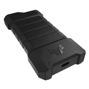Asus TUF Gaming A2 M.2 PCIe/SATA SSD Caddy, USB 3.2 Gen2x2 Type-C, IP68, Drop Resistant, PS5 and Xbox Support