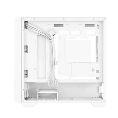 Asus A21 Plus ARGB Gaming Case w/ Glass Window, Micro ATX, 4x ARGB Fans, 380mm GPU & 360mm Radiator Support, Asus BTF Compatible, White
