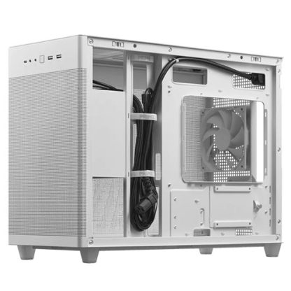 Asus Prime AP201 Gaming Case, Micro ATX, Quasi-Filter Mesh, USB-C, Tool-free Panels, 338mm GPU & 360mm Radiator Support, White