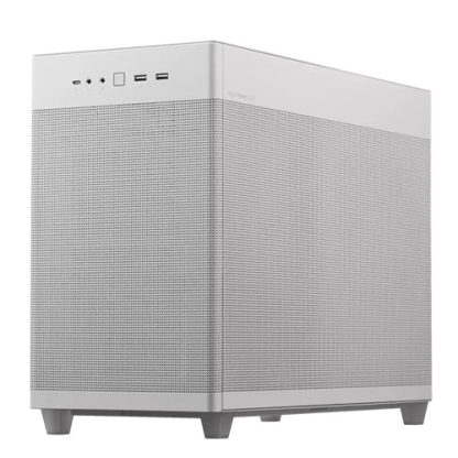 Asus Prime AP201 Gaming Case, Micro ATX, Quasi-Filter Mesh, USB-C, Tool-free Panels, 338mm GPU & 360mm Radiator Support, White