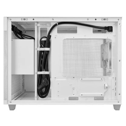 Asus Prime AP201 Gaming Case, Micro ATX, Quasi-Filter Mesh, USB-C, Tool-free Panels, 338mm GPU & 360mm Radiator Support, White - Image 5