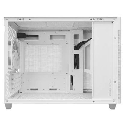 Asus Prime AP201 Gaming Case, Micro ATX, Quasi-Filter Mesh, USB-C, Tool-free Panels, 338mm GPU & 360mm Radiator Support, White