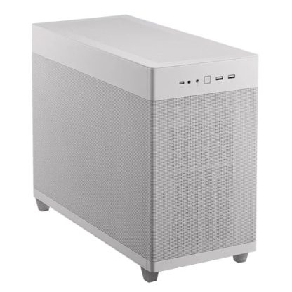 Asus Prime AP201 Gaming Case, Micro ATX, Quasi-Filter Mesh, USB-C, Tool-free Panels, 338mm GPU & 360mm Radiator Support, White