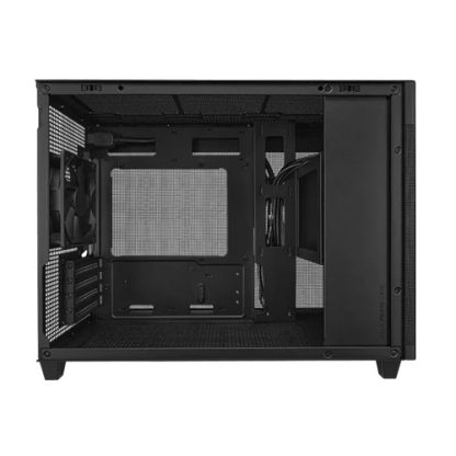 Asus Prime AP201 Gaming Case, Micro ATX, Quasi-Filter Mesh, USB-C, Tool-free Panels, 338mm GPU & 360mm Radiator Support, Black