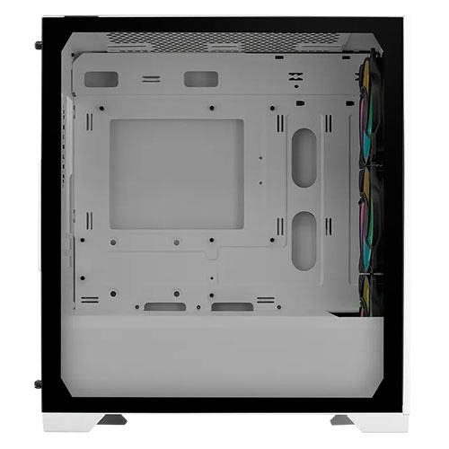 Cooler Master Elite 301 Gaming Case w/ Glass Side, Micro ATX, 3x ARGB Fans, PSU Shroud, Intake Grill, USB-C, White