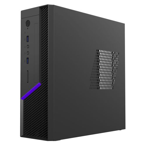 CiT MTX-008B Mini ITX Slimline Desktop Case, 300W TFX Bronze, 8cm Fan, 0.6mm Steel, 2x USB 3.0