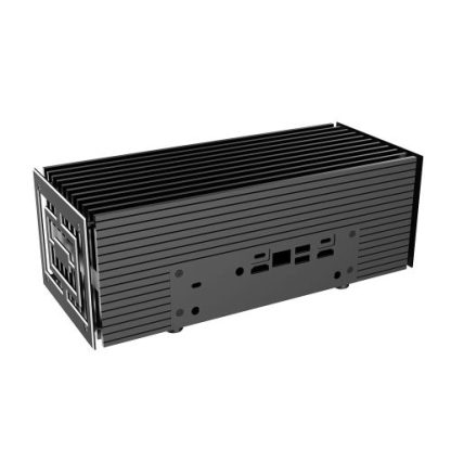 Akasa Turing AC Pro Contemporary Premium Fanless Case for Intel NUC 13 Pro, 40W TDP, 2.5” SSD/HDD, Vertical/Horizontal