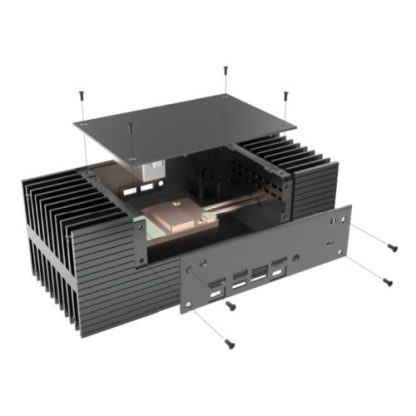 Akasa Turing AC Pro Contemporary Premium Fanless Case for Intel NUC 13 Pro, 40W TDP, 2.5” SSD/HDD, Vertical/Horizontal