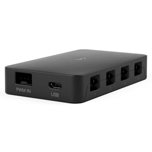 Fractal Design Adjust Pro Fan Speed & ARGB Lighting Hub, Up to 16 ARGB Devices, Presets, Animation Modes, Startup Effects, No Software Needed