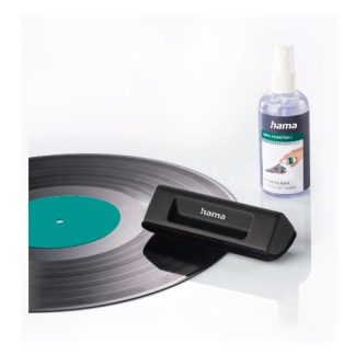 Hama Record Cleaning Kit - Antistatic Brush with 100ml Cleaning Fluid