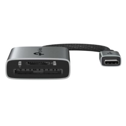 TP-LINK External USB 3.0 Type-C Card Reader, SD/microSD, UHS-I, Aluminium, USB Powered