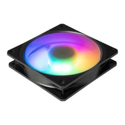 Cooler Master Mobius 120P ARGB PWM 12cm Case Fans (3-Pack), Ring Blade Design, 0-2400 RPM, Loop Dynamic Bearing, Black, ARGB Controller Included