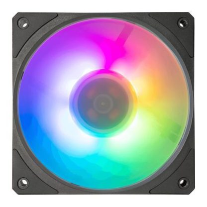 Cooler Master Mobius 120P ARGB PWM 12cm Case Fans (3-Pack), Ring Blade Design, 0-2400 RPM, Loop Dynamic Bearing, Black, ARGB Controller Included