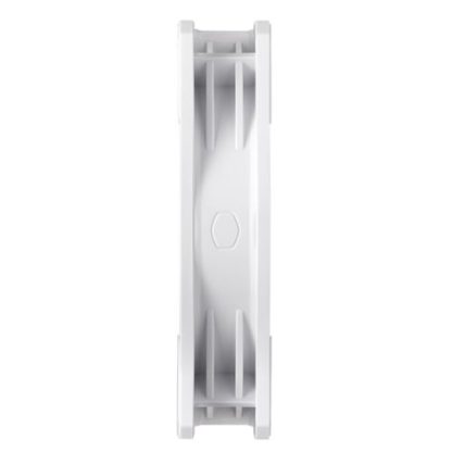Cooler Master Mobius 120P ARGB PWM 12cm Case Fans (3-Pack), Ring Blade Design, 0-2400 RPM, Loop Dynamic Bearing, White, ARGB Controller Included