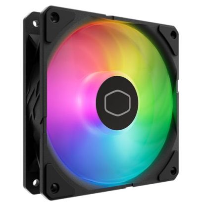 Cooler Master SickleFlow Edge 120 ARGB 12cm PWM Case Fans (3 Pack), Up to 2500 RPM, Loop Dynamic Bearing, LED Controller, Black