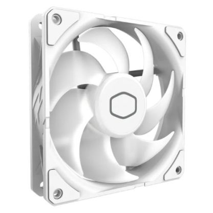 Cooler Master SickleFlow Edge 120 ARGB 12cm PWM Case Fans (3 Pack), Up to 2500 RPM, Loop Dynamic Bearing, LED Controller, White Edition