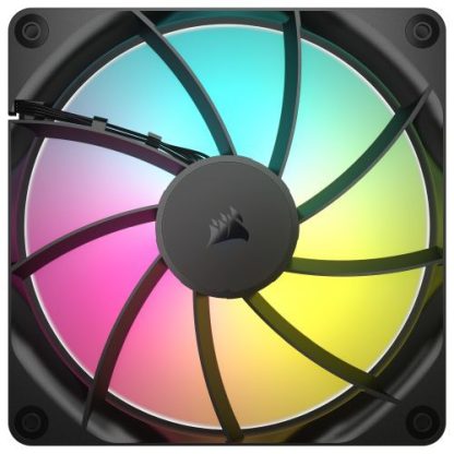 Corsair RS140 ARGB PWM 14cm Case Fan, Magnetic Dome Bearing, Daisy-Chain 4-Pin, 1700 RPM, AirGuide Tech, Black