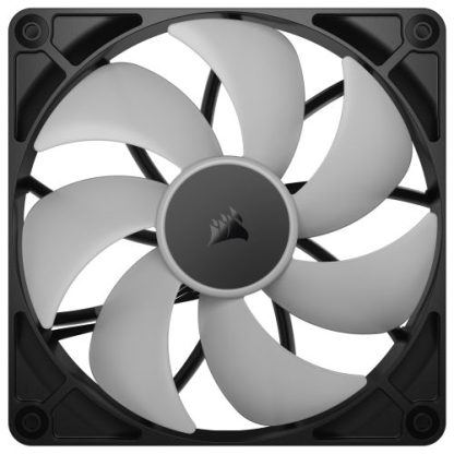 Corsair RS140 ARGB PWM 14cm Case Fans (2 Pack), Magnetic Dome Bearing, Daisy-Chain 4-Pin, 1700 RPM, AirGuide Tech, Black
