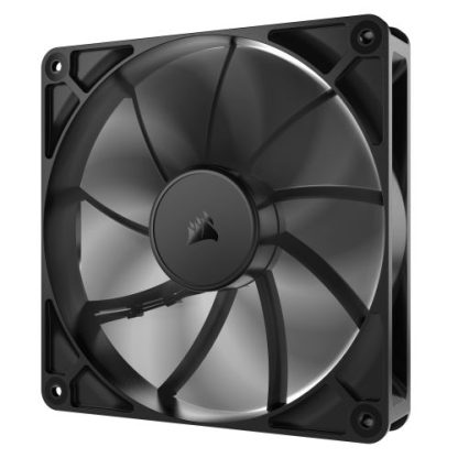 Corsair RS140 PWM 14cm Case Fan, Magnetic Dome Bearing, Daisy-Chain 4-Pin, 1700 RPM, AirGuide Tech, Black