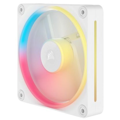 Corsair iCUE LINK LX120-R 12cm PWM Reverse Blade RGB Case Fans (3-Pack), 18 RGB LEDs, Magnetic Dome Bearing, 2400 RPM, iCUE LINK Hub Included, White