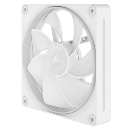 Corsair iCUE LINK LX140-R 14cm PWM Reverse Blade RGB Case Fans (2-Pack), 18 RGB LEDs, Magnetic Dome Bearing, 2000 RPM, iCUE LINK Hub Included, White