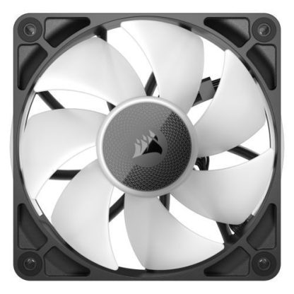 Corsair iCUE LINK RX120 RGB 12cm PWM Case Fan, 8 ARGB LEDs, Magnetic Dome Bearing, 2100 RPM, Black, Single Fan Expansion Kit