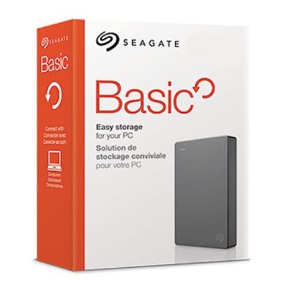 Seagate Basic 4TB Portable External Hard Drive, 2.5", USB 3.0, Grey