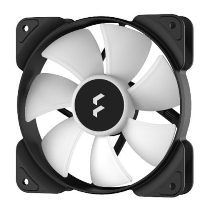 Fractal Design Aspect 12 12cm RGB PWM Case Fan, Rifle Bearing, Supports Chaining, Aerodynamic Stator Struts, 500-2000 RPM, Black Frame