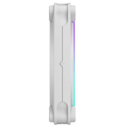 Fractal Design Momentum 12 ARGB 12cm PWM Case Fan, 16 LEDs, FDB Bearing, 350-2200 RPM, 8-pin Connector, White