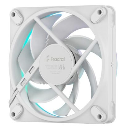 Fractal Design Momentum 12 ARGB 12cm PWM Case Fan, 16 LEDs, FDB Bearing, 350-2200 RPM, 8-pin Connector, White