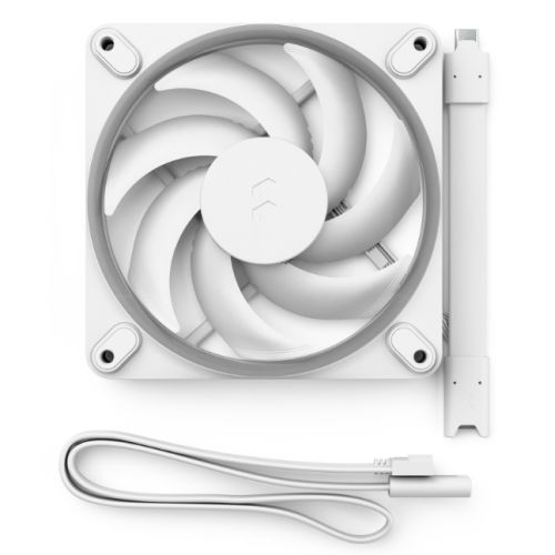 Fractal Design Momentum 12 ARGB 12cm PWM Case Fan, 16 LEDs, FDB Bearing, 350-2200 RPM, 8-pin Connector, White