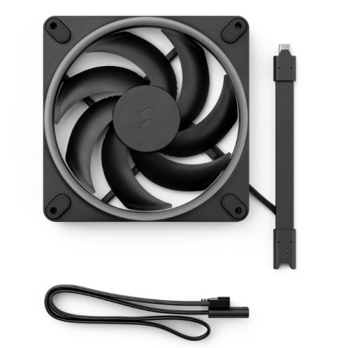 Fractal Design Momentum 14 ARGB 14cm PWM Case Fan, 20 LEDs, FDB Bearing, 350-1800RPM, 8-pin Connector, Black