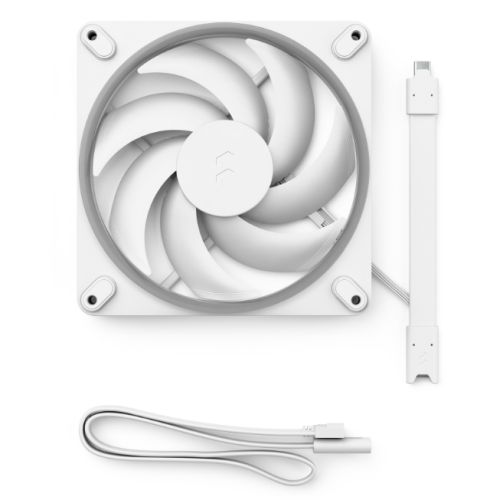 Fractal Design Momentum 14 ARGB 14cm PWM Case Fan, 20 LEDs, FDB Bearing, 350-1800RPM, 8-pin Connector, White