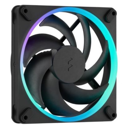 Fractal Design Momentum 14 ARGB 14cm PWM Case Fans (3-Pack), 20 LEDs, FDB Bearing, 350-1800RPM, 8-pin Connector, Black