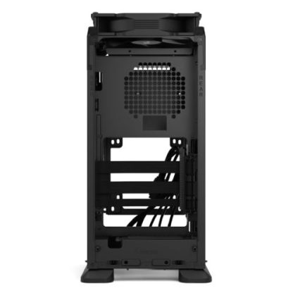 Fractal Design Mood (Black) SFF Case, Mini ITX, Requires SFX-SFX-L PSU, 1 Fan, PCIe 4.0 Riser Card, USB-C, 325mm GPU & 280mm Radiator Support