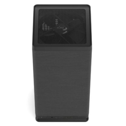 Fractal Design Mood (Black) SFF Case, Mini ITX, Requires SFX-SFX-L PSU, 1 Fan, PCIe 4.0 Riser Card, USB-C, 325mm GPU & 280mm Radiator Support