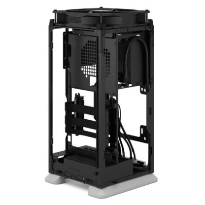 Fractal Design Mood (Light Grey) SFF Case, Mini ITX, Requires SFX SFX-L PSU, 1 Fan, PCIe 4.0 Riser Card, USB-C, 325mm GPU & 280mm Radiator Support