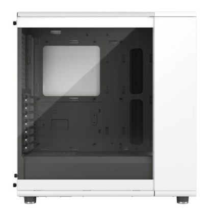 Fractal Design North Chalk White (TG Clear) Case w Clear Glass Window, ATX, 2 Fans, USB-C, Oak Front
