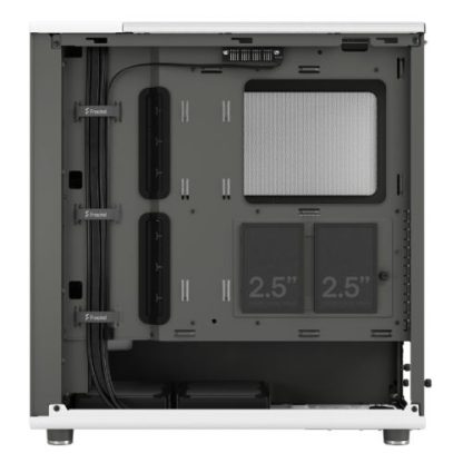 Fractal Design North Chalk White (White Solid) Case, ATX, Fine Mesh Side, 2 Fans, USB-C, Oak Front