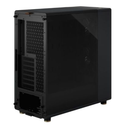 Fractal Design North Charcoal Black (TG Dark) Case w Dark Tint Glass Window, ATX, 2 Fans, USB-C, Walnut Front