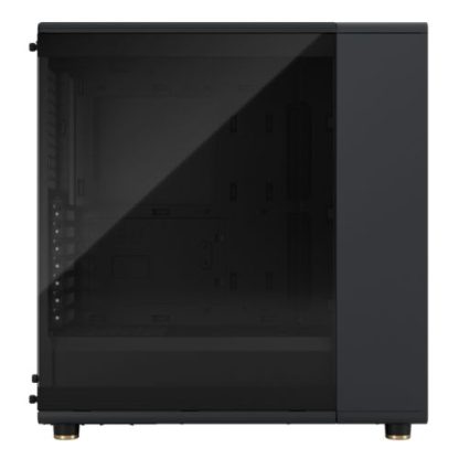 Fractal Design North Charcoal Black (TG Dark) Case w Dark Tint Glass Window, ATX, 2 Fans, USB-C, Walnut Front