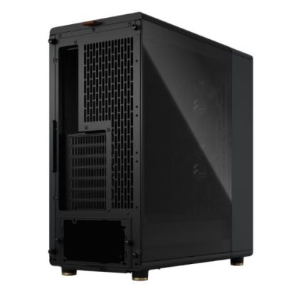 Fractal Design North Charcoal Black (TG Dark) Case w Dark Tint Glass Window, ATX, 2 Fans, USB-C, Walnut Front