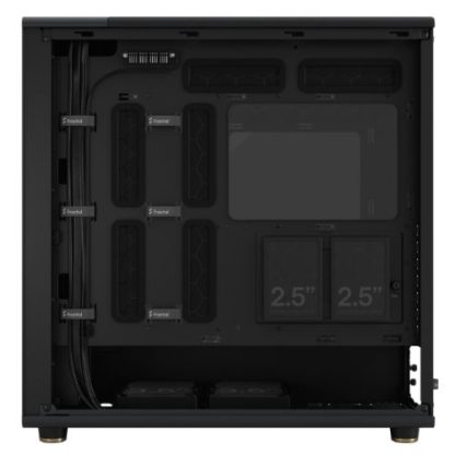 Fractal Design North XL Charcoal Black (TG Dark) Case w Dark Tint Glass Window, E-ATX, 3 PWM Fans, USB-C, Walnut Front