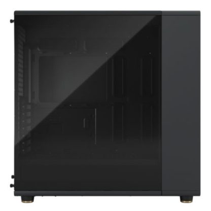 Fractal Design North XL Charcoal Black (TG Dark) Case w Dark Tint Glass Window, E-ATX, 3 PWM Fans, USB-C, Walnut Front