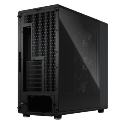 Fractal Design North XL Charcoal Black (TG Dark) Case w Dark Tint Glass Window, E-ATX, 3 PWM Fans, USB-C, Walnut Front
