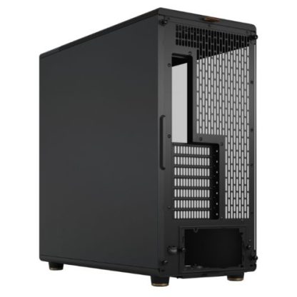 Fractal Design North XL Charcoal Black (TG Dark) Case w Dark Tint Glass Window, E-ATX, 3 PWM Fans, USB-C, Walnut Front